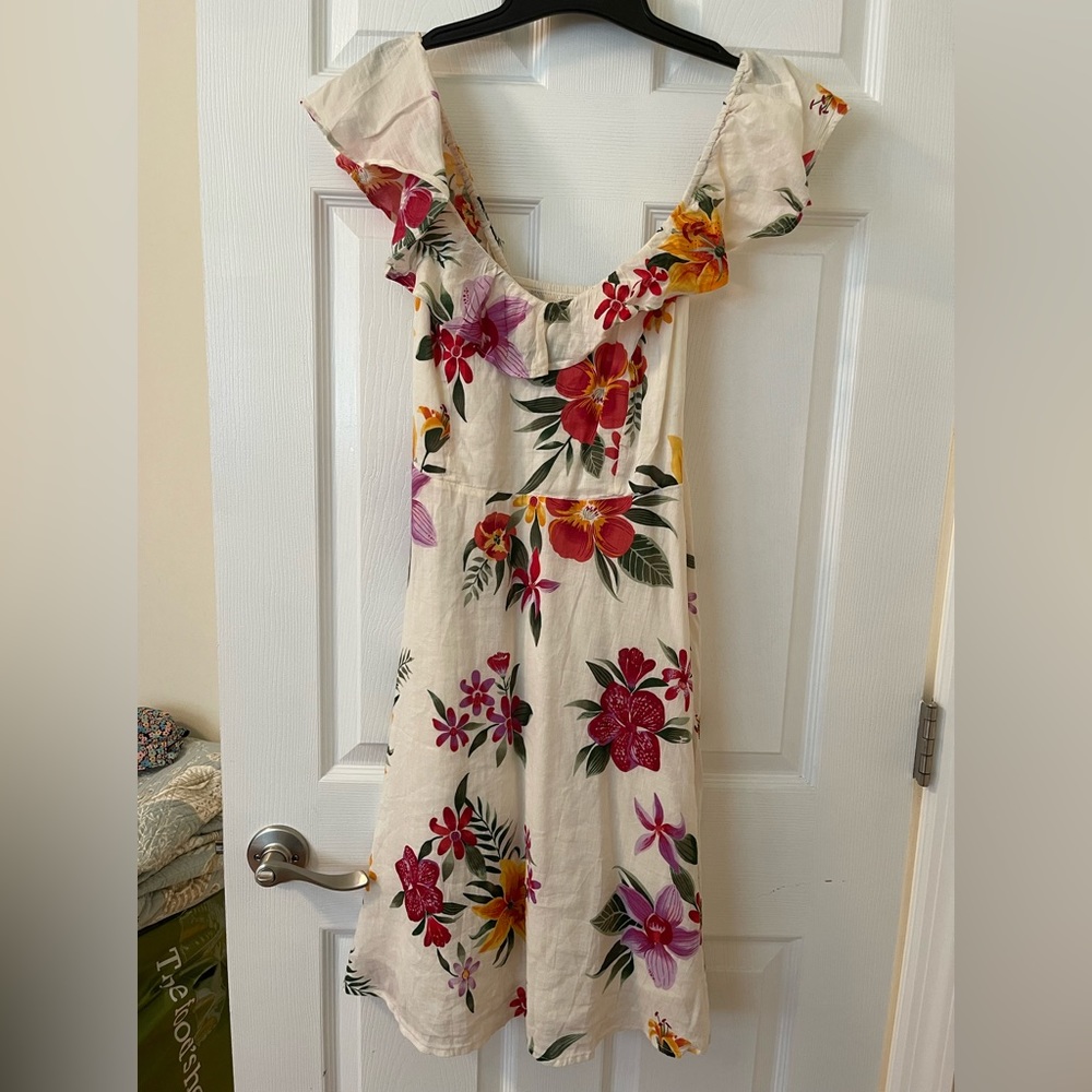 Beautiful cream and floral dress